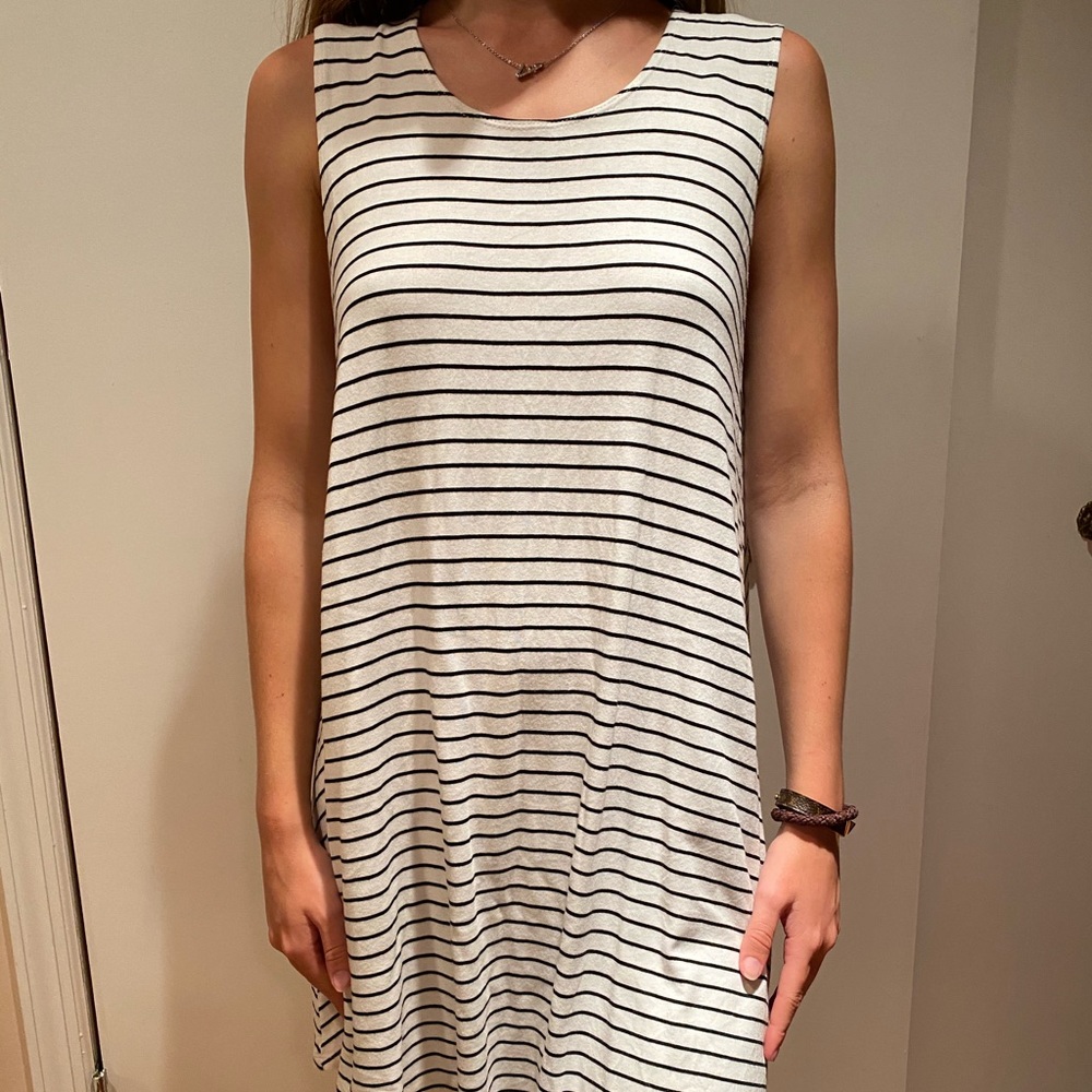 Striped cover up dress
